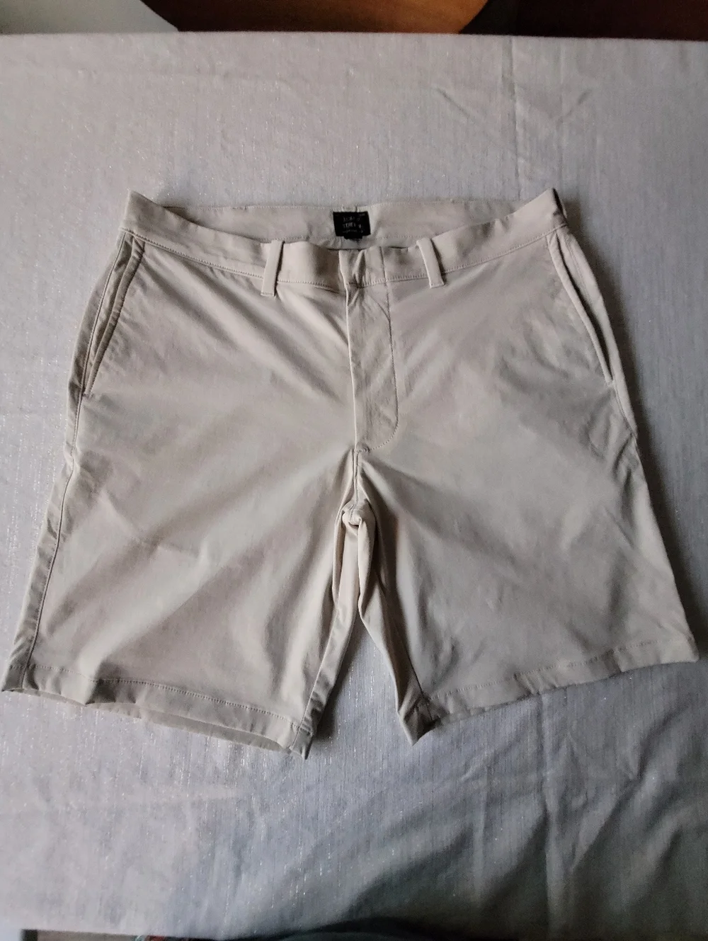 J. Crew Stretch Men's Casual Golf Shorts in Light Beige Size W33 L9
